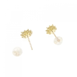 Bông tai kim cương K18YG hoa 0.40CT - Hàng hiệu chính hãng 868222