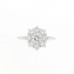 Nhẫn kim cương 750WG hoa 672065