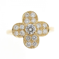 Nhẫn kim cương hoa K18YG 0.16CT 668175