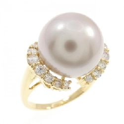 Nhẫn ngọc trai đen K18YG 13.2mm - Hàng hiệu Authentic