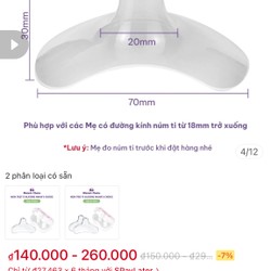 Núm Trợ Ti Mama's Choice, Trợ Ty Silicone Siêu Mềm Giúp Mẹ Cho Bé Bú Dễ Dàng 162630