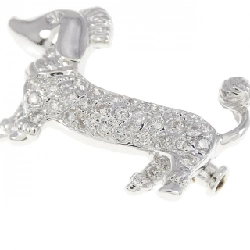 K18WG Chó Kim Cương Brooch 0.28CT - Hàng hiệu Chính hãng 872796