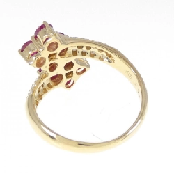 Nhẫn ruby K18YG hoa 1.08CT 672765