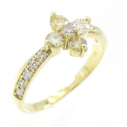 【Sản phẩm mới】Nhẫn kim cương K18YG hình hoa 0.50CT