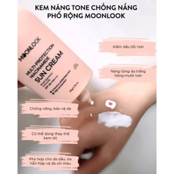 Kem Chống Nắng Dưỡng Trắng Da MoonLook Glutathione UV Sun Cream chính hãng nguyên tem 336084