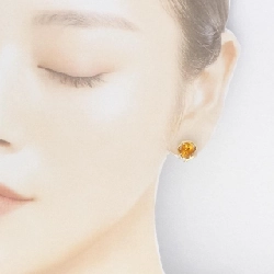 K18YG Citrine Bông tai - Hàng hiệu Chính hãng 871235