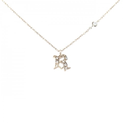 K10PG/K10WG Chữ cái R Dây chuyền Cubic - Hàng hiệu Chính hãng