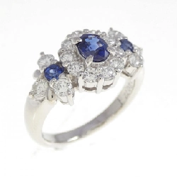Nhẫn Sapphire PT900 0.40CT - Hàng hiệu Chính hãng