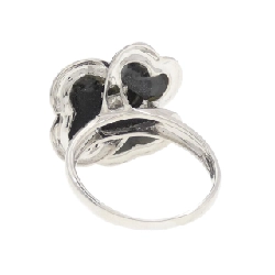 Nhẫn Onyx Hoa K18WG 667257