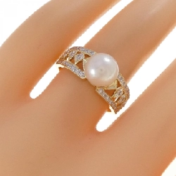 Nhẫn ngọc trai Akoya K18YG/K18WG 7.6mm - Hàng hiệu Chính hãng 852655