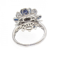 Nhẫn Sapphire Hoa K18WG 4.64CT - Hàng hiệu Chính hãng 850445