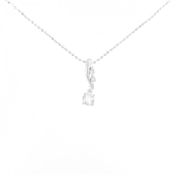 K18WG Dây chuyền kim cương 0.26CT - Hàng hiệu Authentic