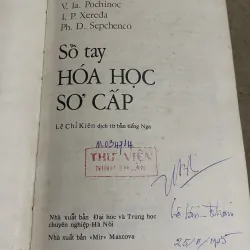 Sổ tay hóa học sơ cấp - sách in tại Nga , gần 800 trang  760379