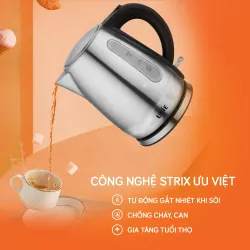 Ấm siêu tốc UNIE UE-300 dung tích 1L, chất liệu inox304 an toàn 792312