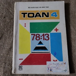 Toán lớp 4 _ Sách giáo khoa 9x _sách giáo khoa cũ 330927