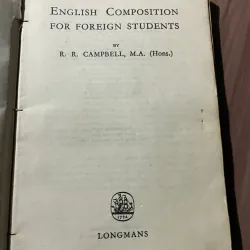 R. R. Campbell ENGLISH COM POSITION FOR FOREIGN STUDENTS Longmans 674538