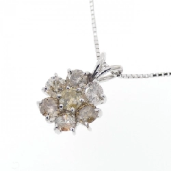 K18WG Hoa Nhẫn Kim Cương Dây Chuyền 1.02CT - Hàng hiệu Chính hãng 863541