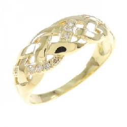 Nhẫn kim cương K18YG 0.05CT