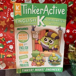 Sách học tiếng anh TinkerActive Workbooks:Kindergarten English Language Arts, 85%, gáy cũ