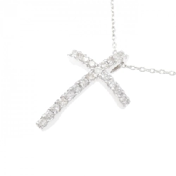 K18WG Dây chuyền kim cương chéo 0.21CT - Hàng hiệu Chính hãng 864582