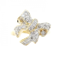 Nhẫn kim cương 750YG/750WG hình ruy băng 0.36CT - Hàng hiệu Chính hãng 849100