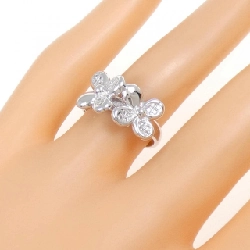 Nhẫn kim cương hoa K18WG 0.13CT 673323