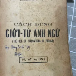 cách dùng giới từ Anh ngữ IN, AT, ON; Trần Văn Điền - Sách tiếng Anh trước 75