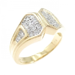 Nhẫn kim cương K18YG/PT900 0.28CT - Hàng hiệu Chính hãng