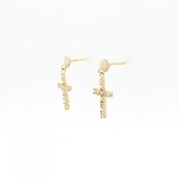 K18YG Bông tai kim cương chéo 0.12CT - Hàng hiệu Chính hãng 867865