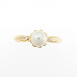 Nhẫn ngọc trai Akoya K18YG 5.2mm - Hàng hiệu Authentic 849932