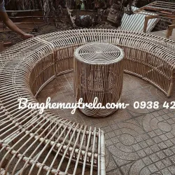 Băng ghế uốn mây tự nhiên 711691