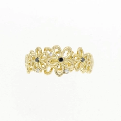 Nhẫn kim cương hoa K18YG 0.06CT 667643