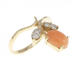 Nhẫn san hô 14KYG