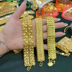 Lắc đồng xi vàng 24k