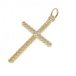 Mặt dây chuyền chéo 750YG - Hàng hiệu Authentic 864307