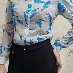 Áo sơ mi nữ voan size M 1115