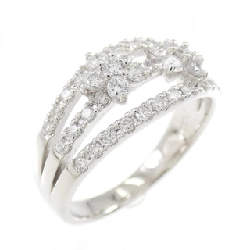 Nhẫn kim cương hoa PT900 0.61CT