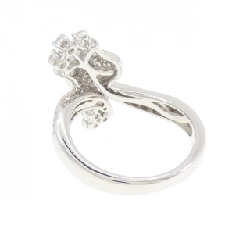 Nhẫn kim cương hoa K18WG 0.65CT 672573