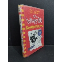 Diary of a wimpy kid Double down (bìa cứng) mới 80% bẩn bìa, ố nhẹ, có chữ viết trang đầu HCM1712 Jeff Kinney NGOẠI VĂN