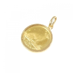 K18YG(枠) Đồng xu Mặt dây chuyền - Hàng hiệu Authentic 869437