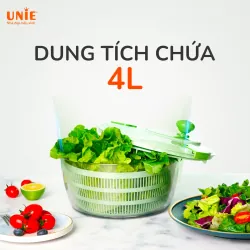 Bộ dụng cụ quay vắt đa năng Unie US4000M dung tích 4L, 7in1 cắt-thái-bào 957064