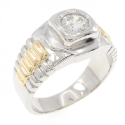 Nhẫn kim cương PT900/K18YG 0.42CT - Hàng hiệu Authentic