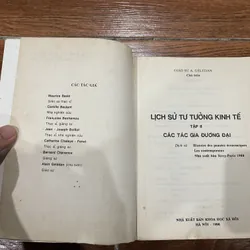 LỊCH SỬ TƯ TƯỞNG KINH TẾ bộ 2 tập -  Giáo Sư A. GÉLÉDAN chủ biên (6) 703720