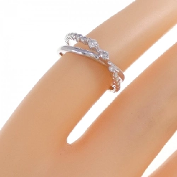 Nhẫn ngón út kim cương K18WG 0.06CT 668057