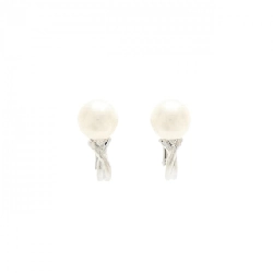 K14WG Bông tai ngọc trai Akoya 8mm - Hàng hiệu Chính hãng