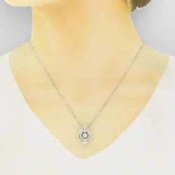 K18WG 2WAY Dây chuyền kim cương 0.30CT - Hàng hiệu Chính hãng 862376