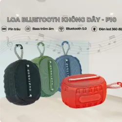 Loa Bluetooth P10 Nhỏ Gọn Chất Lượng Bass Cực Hay, Pin Siêu Trâu, Di Chuyển Dễ Dàng 528391