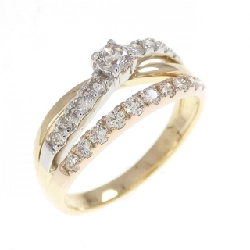 Nhẫn kim cương K18YG/K18PG/PT900 0.50CT - Hàng hiệu Authentic