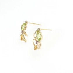 K18YG Đá màu Bông tai - Hàng hiệu Chính hãng 875199