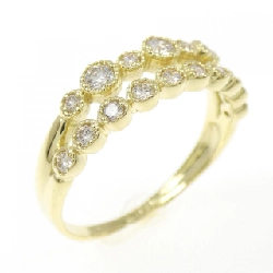 Nhẫn kim cương K18YG 0.30CT